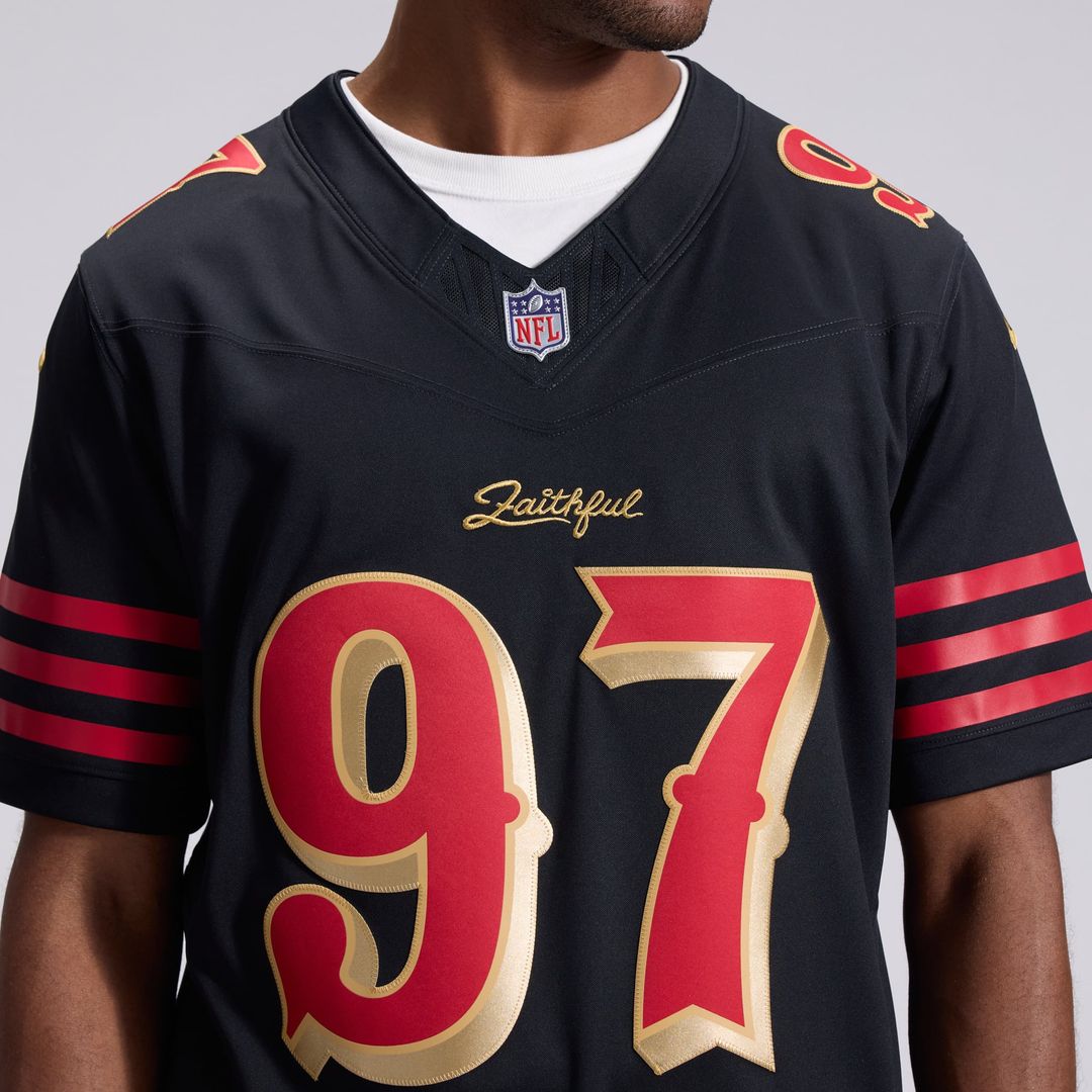 San Francisco 49ers Nick Bosa Nike Rivalries Collection Stitched Limited Jersey - Black