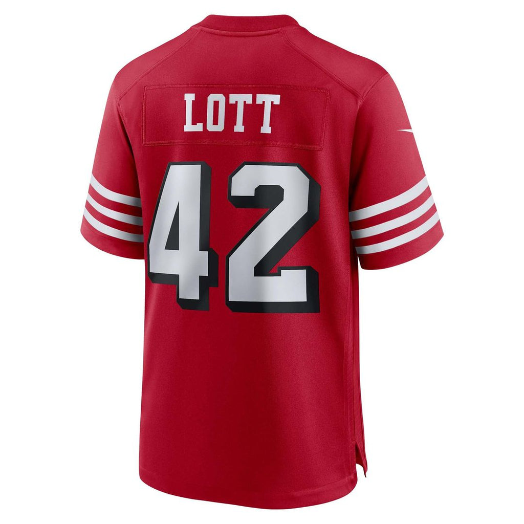 San Francisco 49ers Ronnie Lott Nike Retired Player Alternate Game Jersey - Scarlet