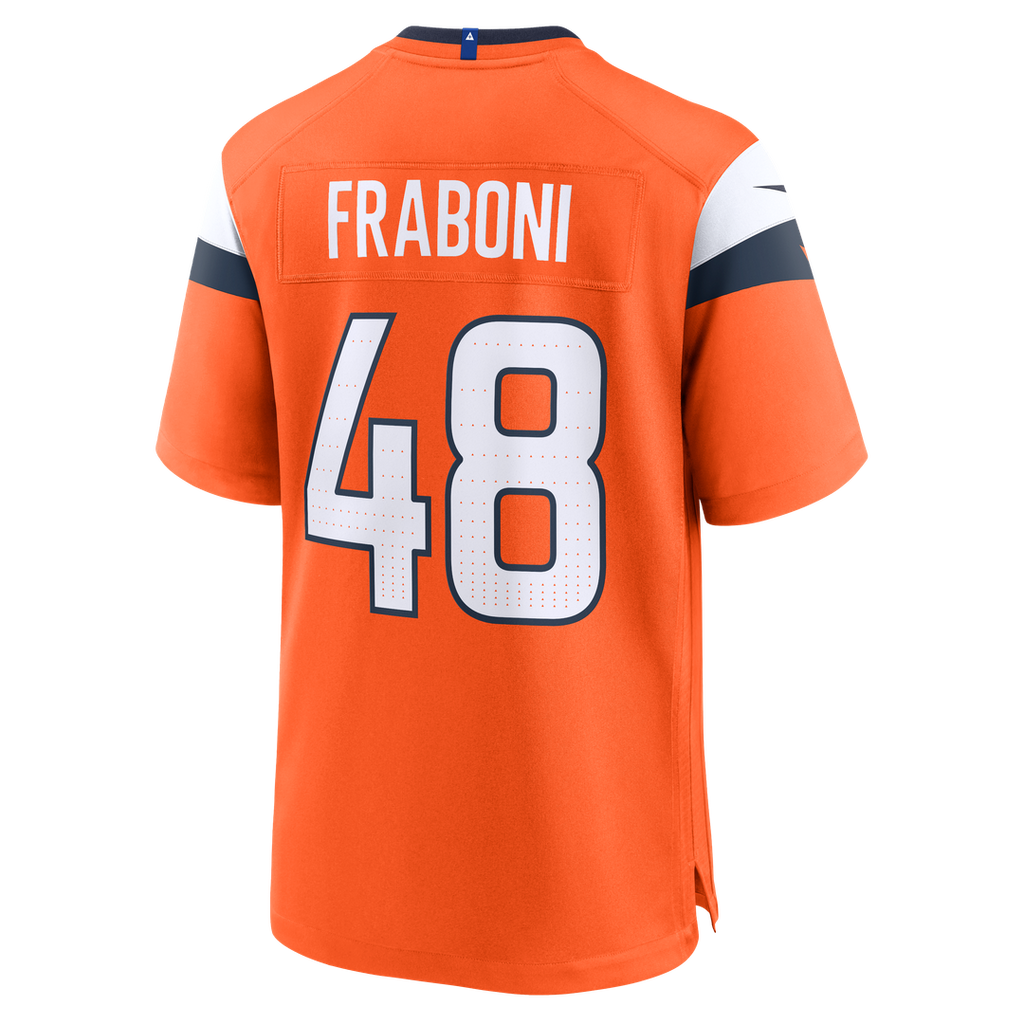 Denver Broncos Mitchell Fraboni Nike Team Game Jersey - Orange