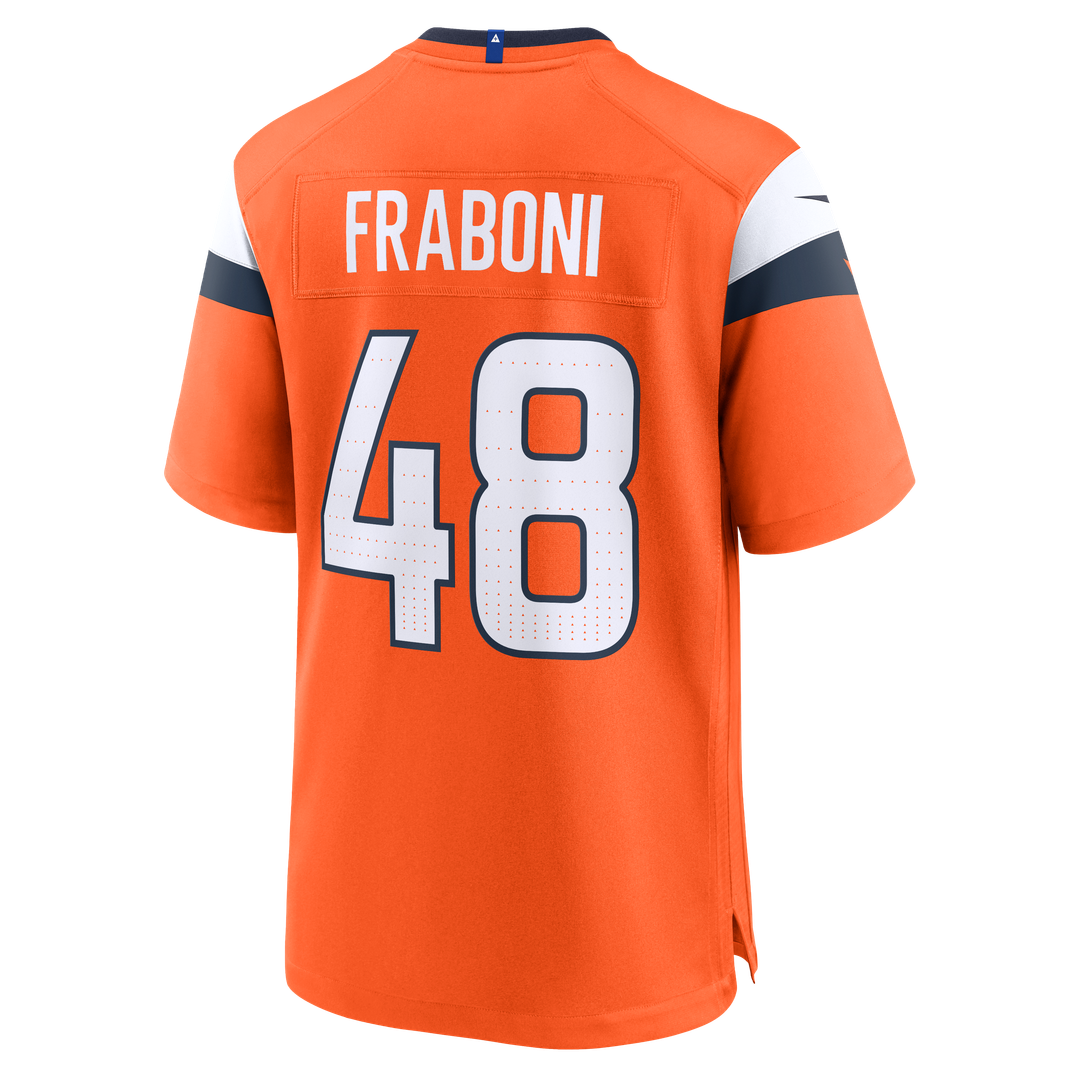 Denver Broncos Mitchell Fraboni Nike Team Game Jersey - Orange