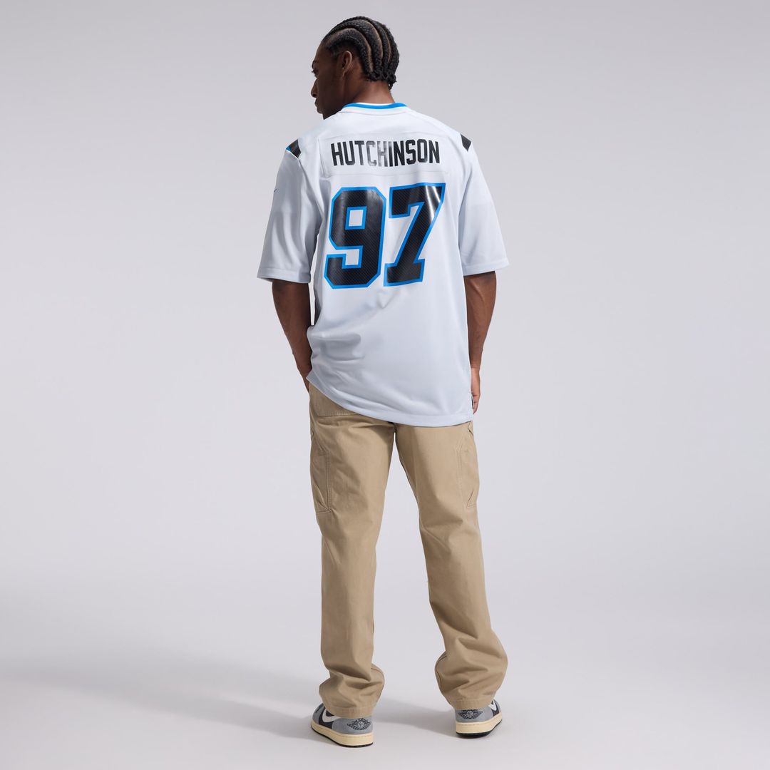 Detroit Lions Aidan Hutchinson Nike 2026 Rivalries Collection Game Jersey - Silver