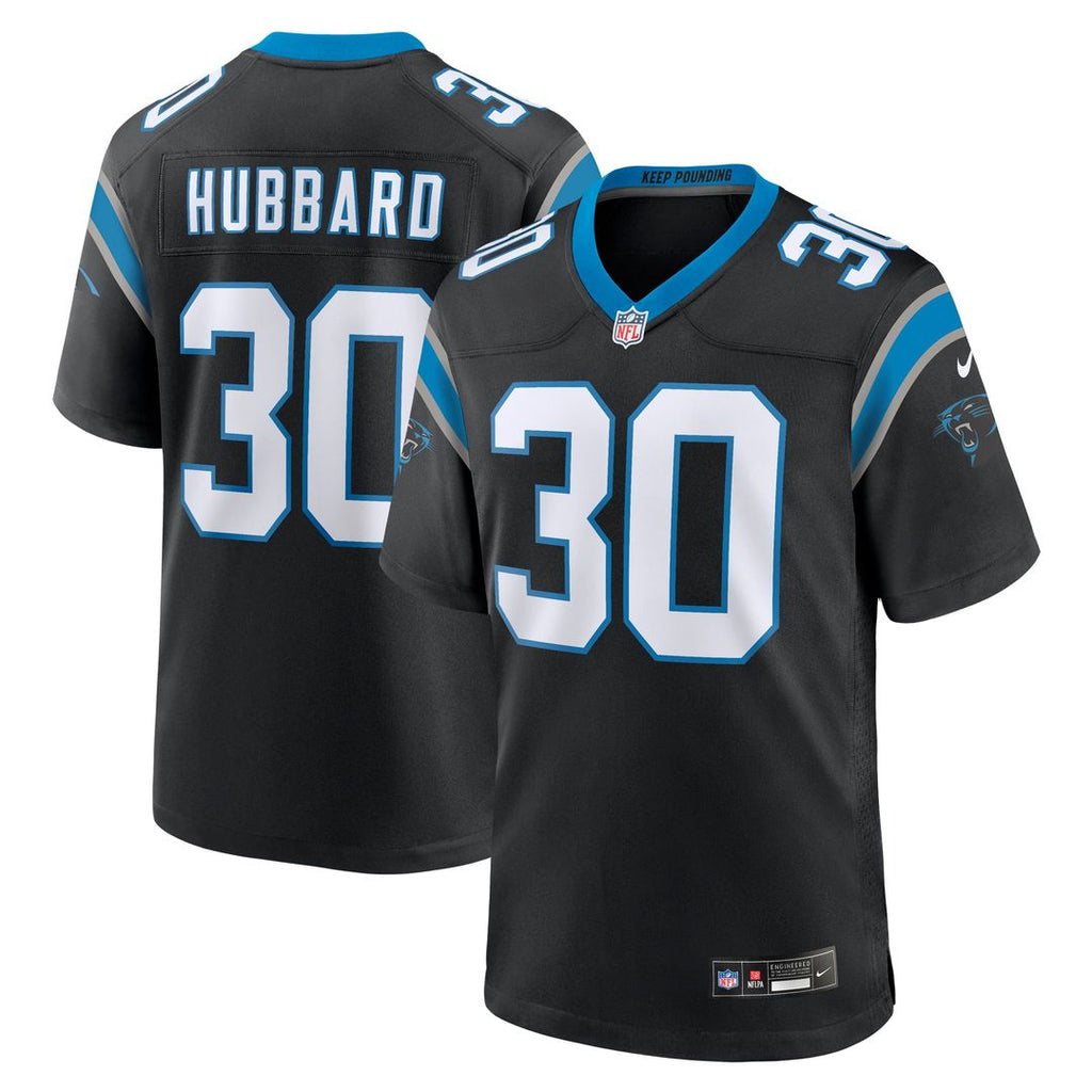 Carolina Panthers Chuba Hubbard Nike Team Game Jersey - Black