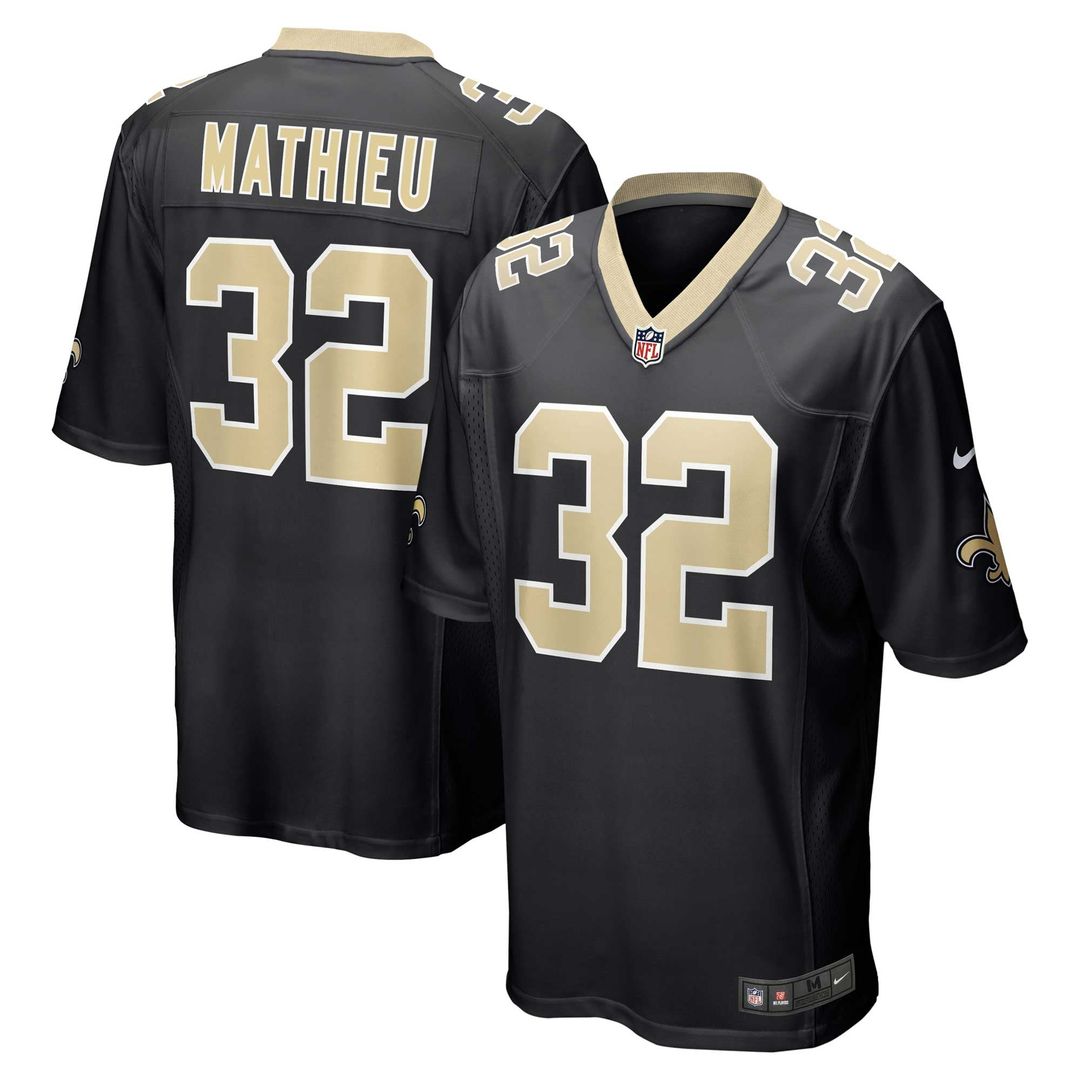 New Orleans Saints Tyrann Mathieu Nike Game Jersey - Black