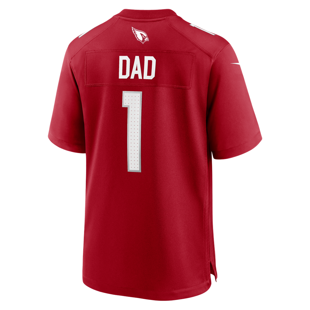 Arizona Cardinals Number 1 Dad Nike Game Jersey - Cardinal