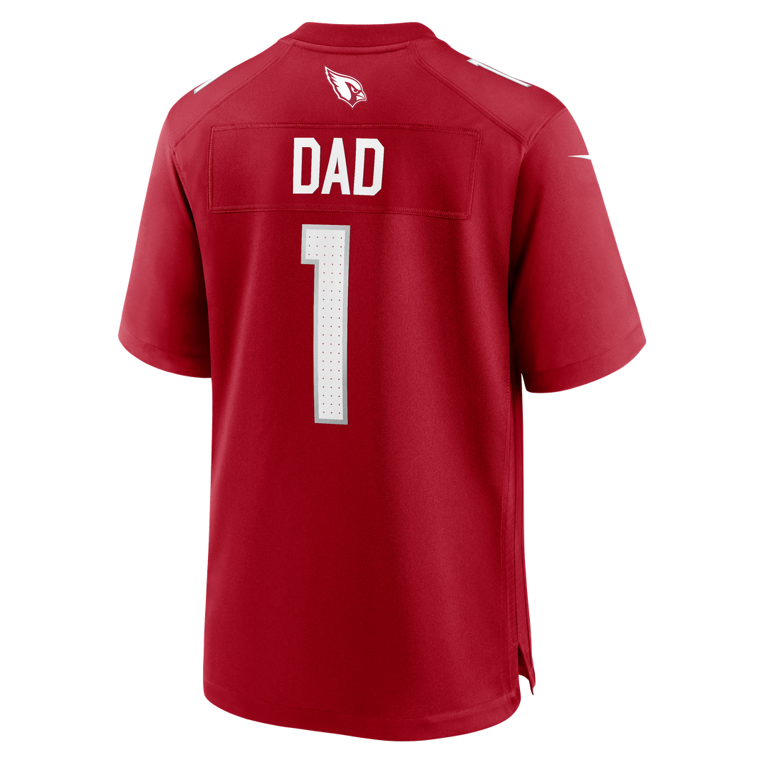 Arizona Cardinals Number 1 Dad Nike Game Jersey - Cardinal