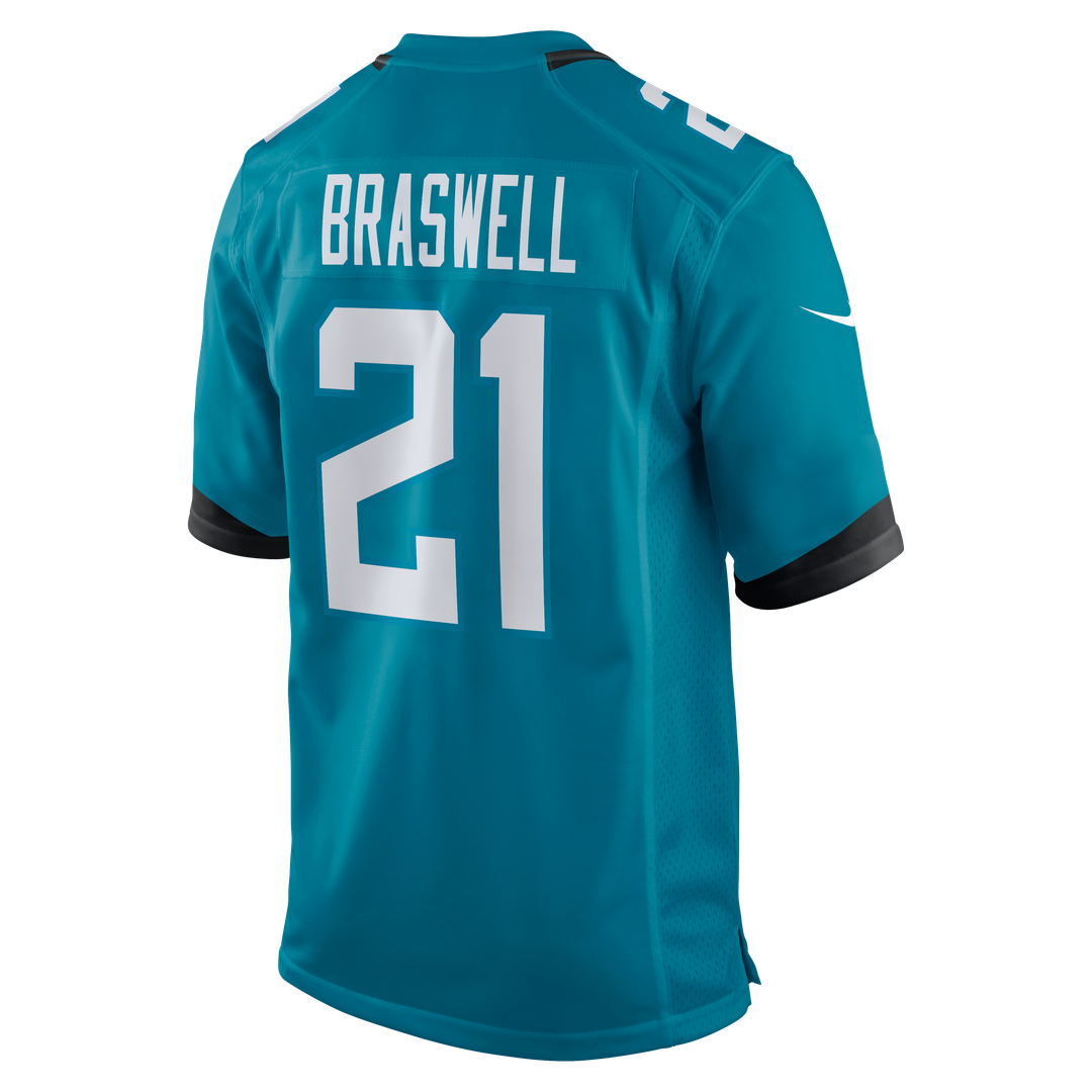Jacksonville Jaguars Christian Braswell Nike Team Game Jersey - Teal