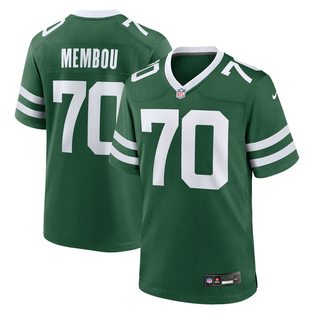New York Jets Armand Membou Nike Team Game Jersey - Green
