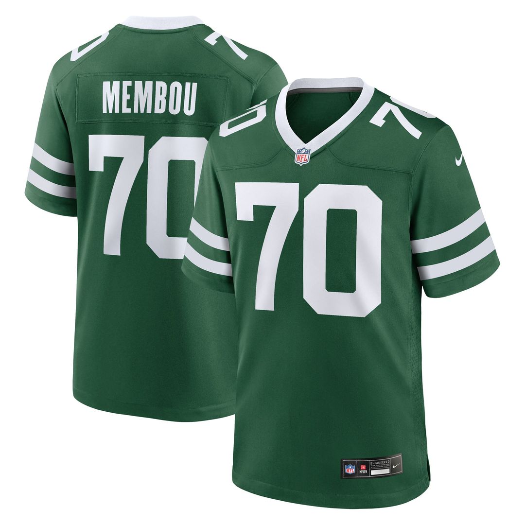 New York Jets Armand Membou Nike Team Game Jersey - Green