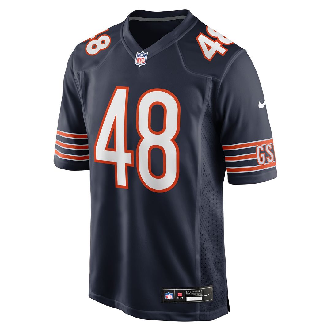 Chicago Bears D'Marco Jackson Nike Team Game Jersey - Navy