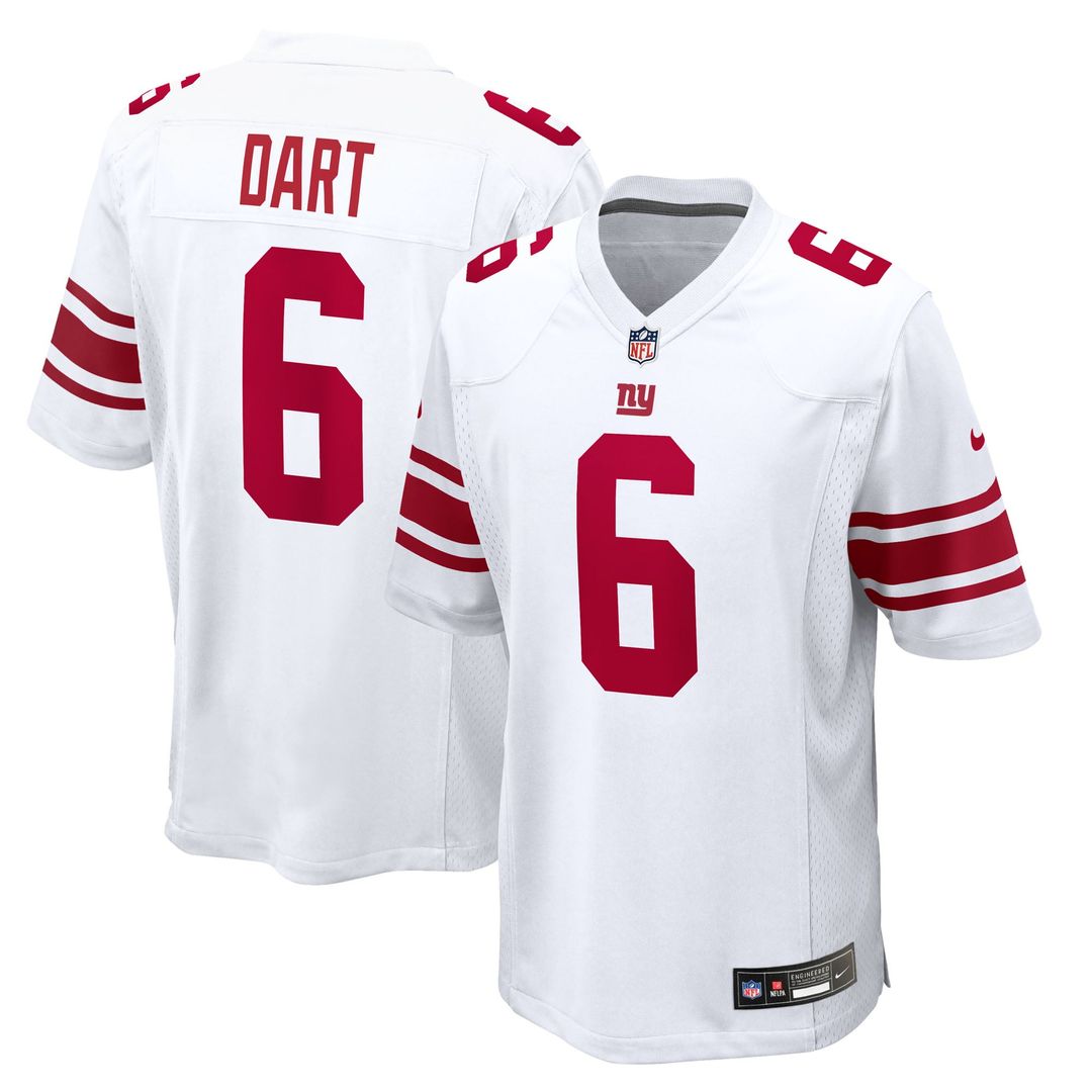 New York Giants Jaxson Dart Nike Alternate Century Red Game Jersey - Red