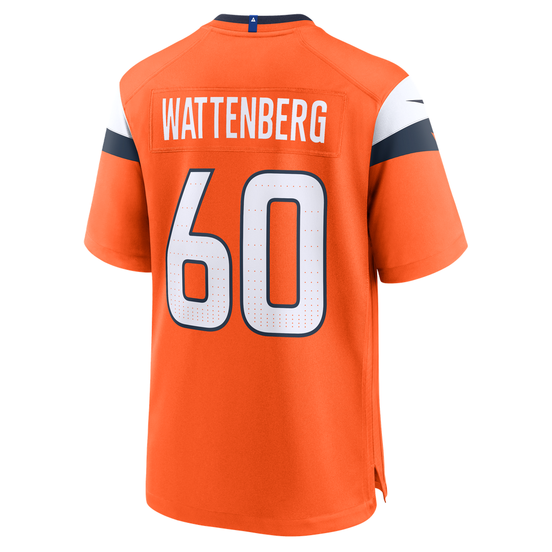 Denver Broncos Luke Wattenberg Nike Team Game Jersey - Orange