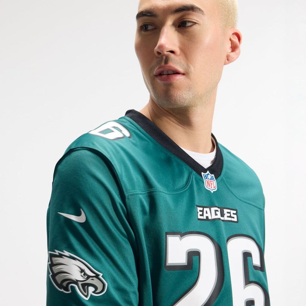 Philadelphia Eagles Saquon Barkley Nike Team Game Jersey - Midnight Green