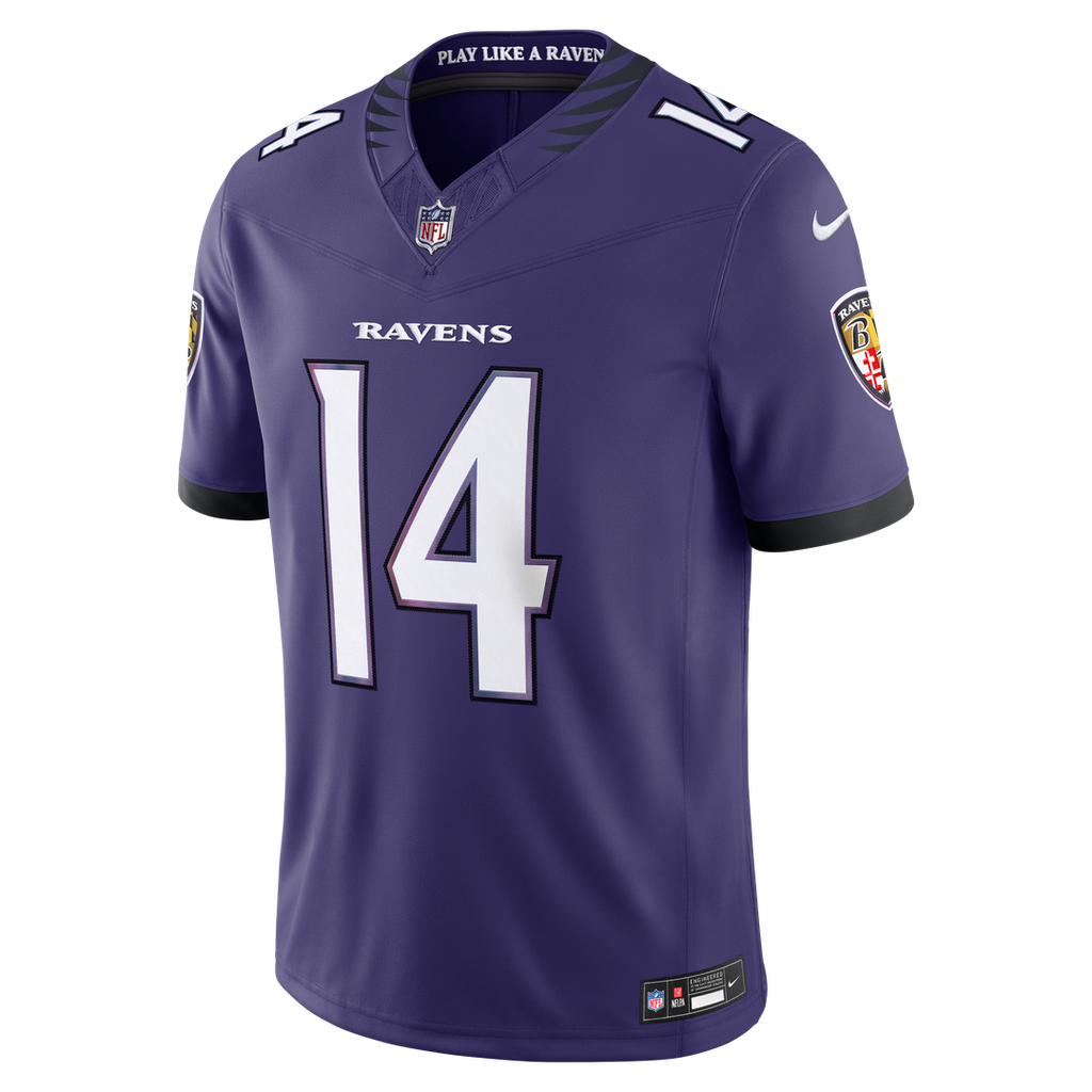 Baltimore Ravens Kyle Hamilton Nike Team Vapor F.U.S.E. Stitched Limited Jersey - Purple