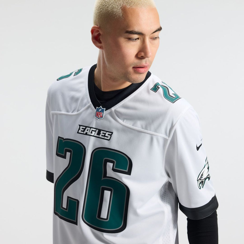 Philadelphia Eagles Saquon Barkley Nike Game Jersey - White