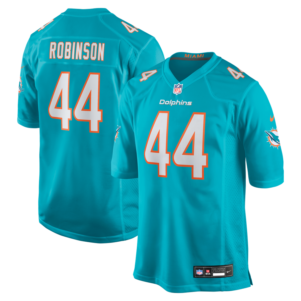 Miami Dolphins Chop Robinson Nike Game Jersey - Aqua