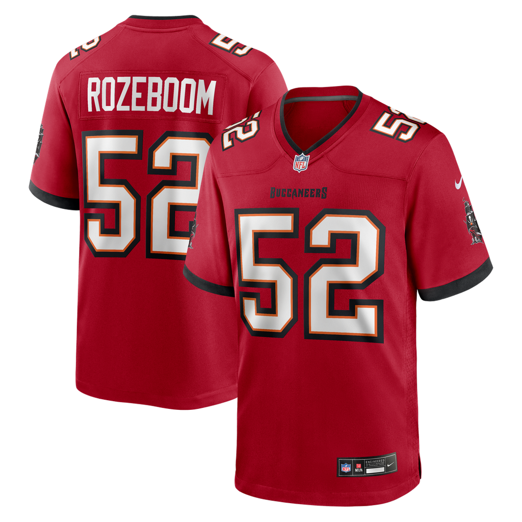Tampa Bay Buccaneers Christian Rozeboom Nike Team Game Jersey - Red