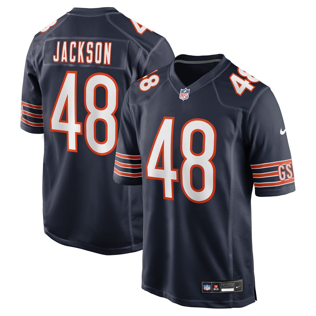 Chicago Bears D'Marco Jackson Nike Team Game Jersey - Navy