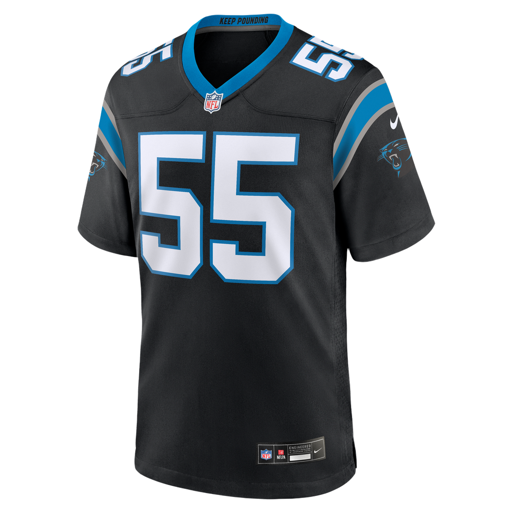 Carolina Panthers Devin Lloyd Nike Team Game Jersey - Black