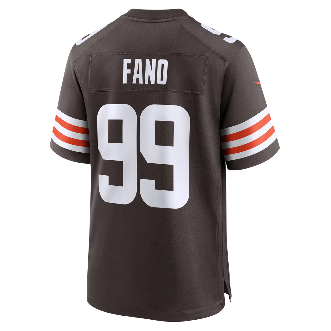 Cleveland Browns Logan Fano Nike Team Game Jersey - Brown