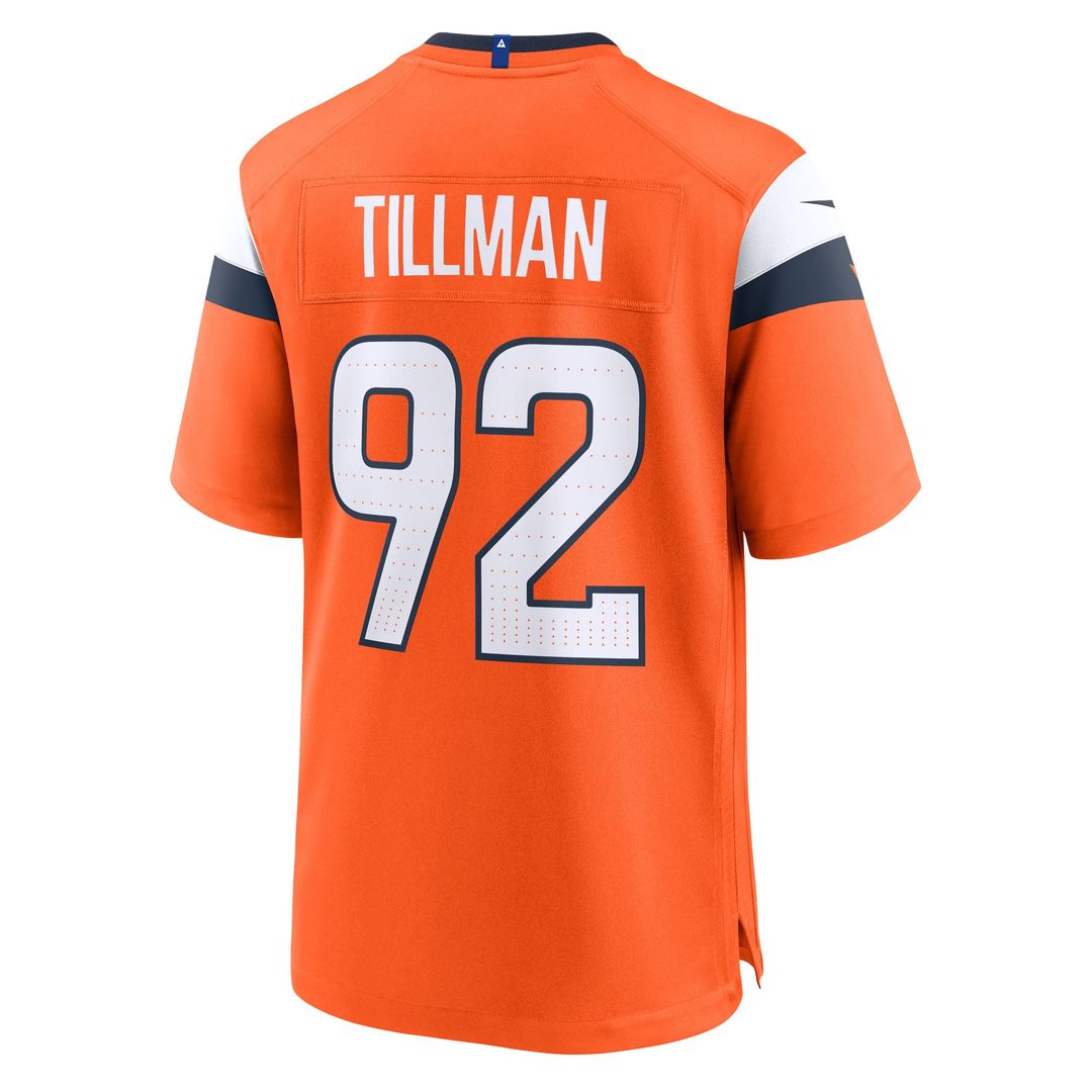 Denver Broncos Dondrea Tillman Nike Team Game Jersey - Orange
