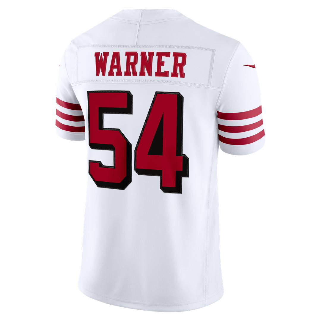 San Francisco 49ers Fred Warner Nike Alternate Vapor F.U.S.E. Stitched Limited Jersey - White