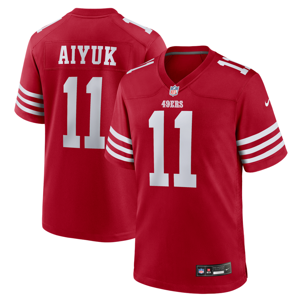 San Francisco 49ers Brandon Aiyuk Nike Team Player Game Jersey - Scarlet