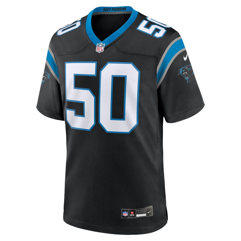 Carolina Panthers Robert Hunt Nike Game Jersey - Black