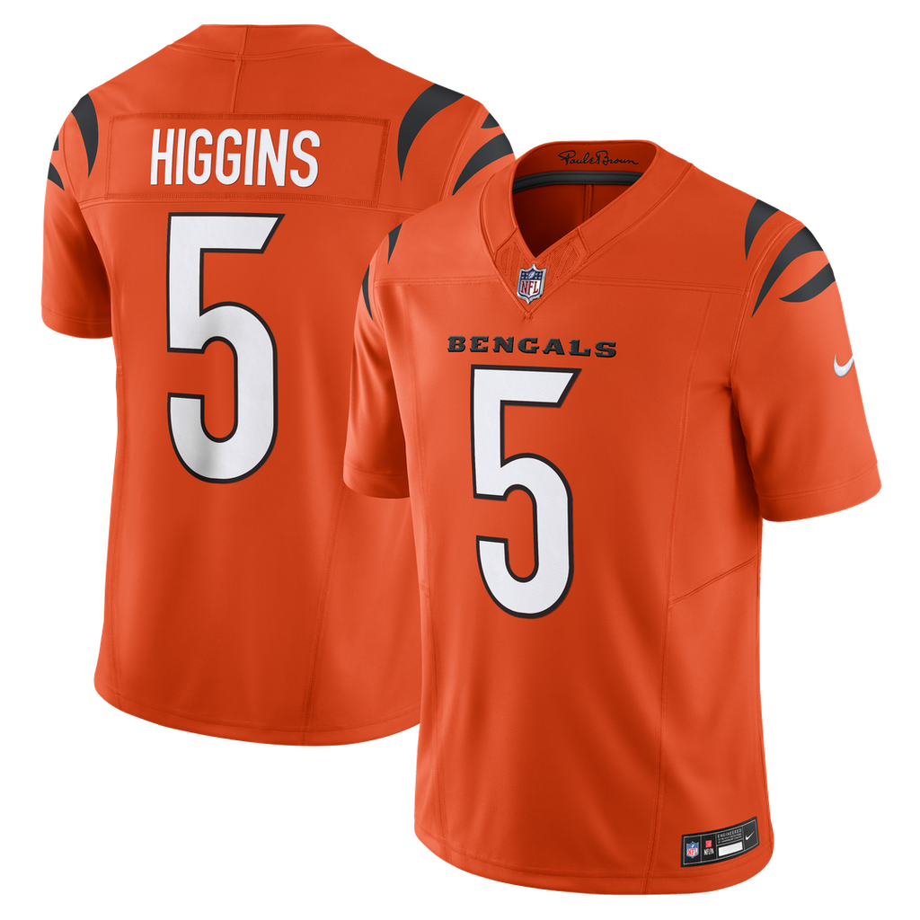 Cincinnati Bengals Tee Higgins Nike Vapor F.U.S.E. Limited Jersey - Orange