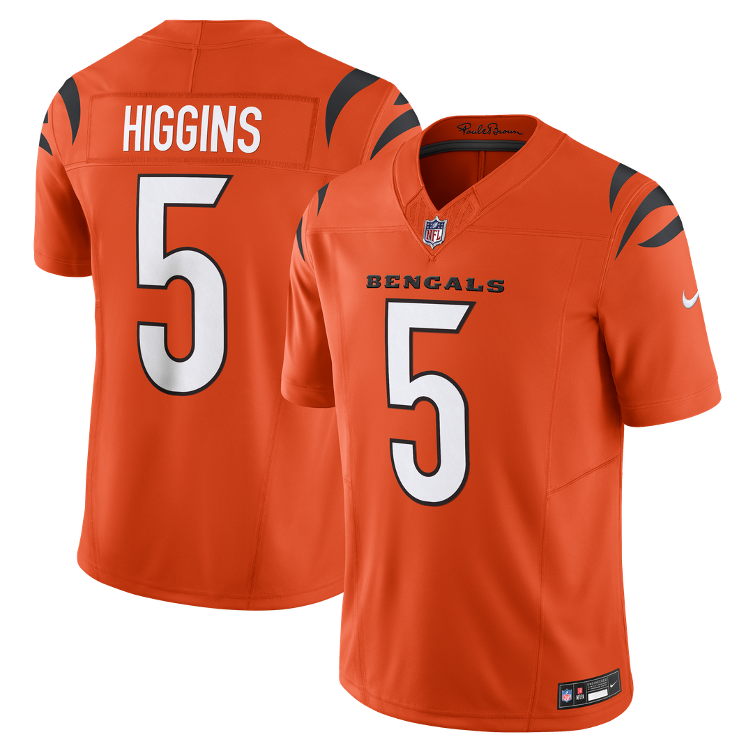 Cincinnati Bengals Tee Higgins Nike Vapor F.U.S.E. Limited Jersey - Orange