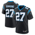 Carolina Panthers Isaiah Simmons Nike Team Game Jersey - Black