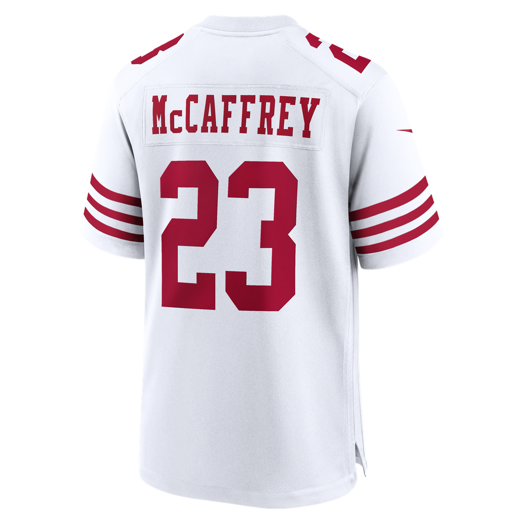 San Francisco 49ers Christian McCaffrey Nike 80th Anniversary Game Jersey - White