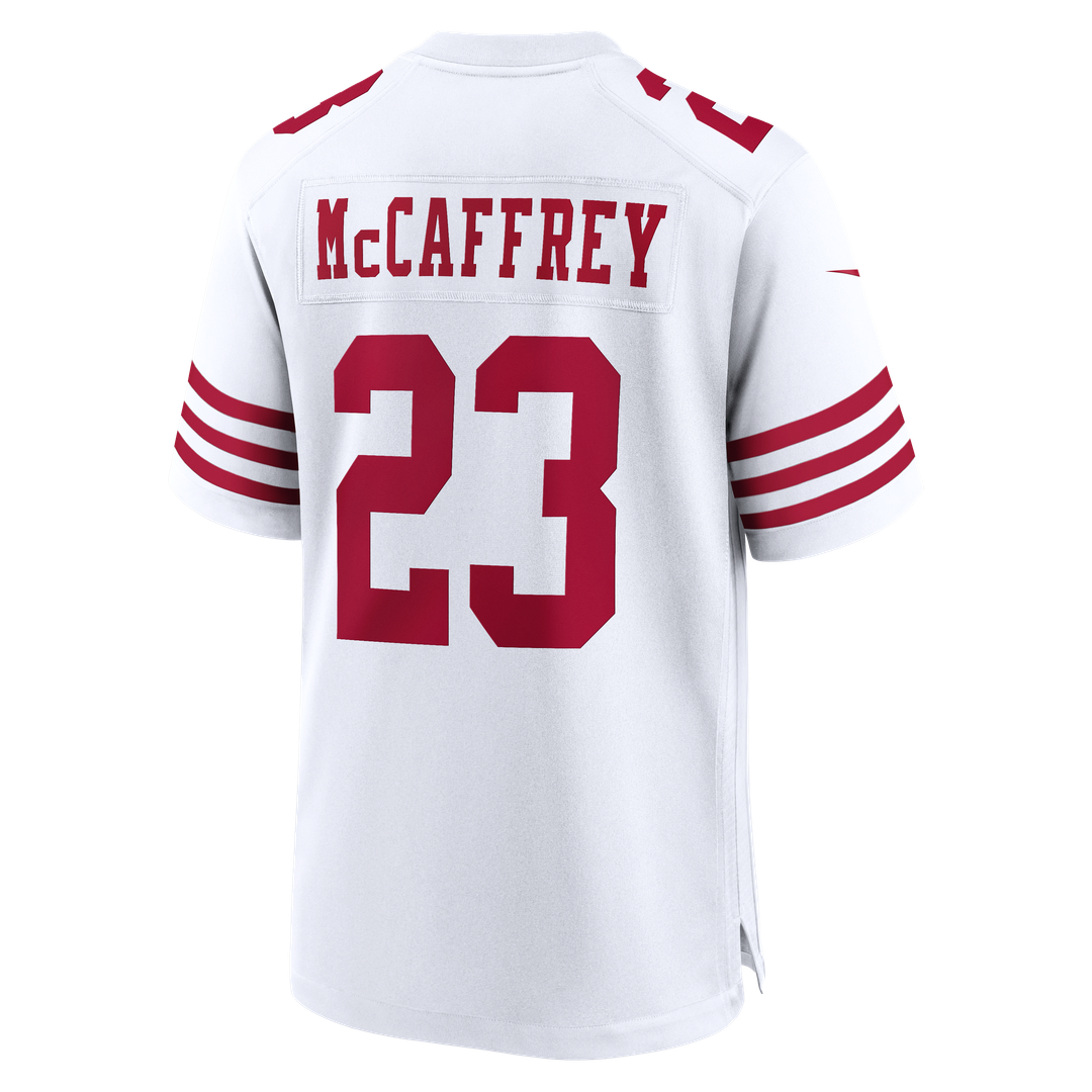 San Francisco 49ers Christian McCaffrey Nike 80th Anniversary Game Jersey - White