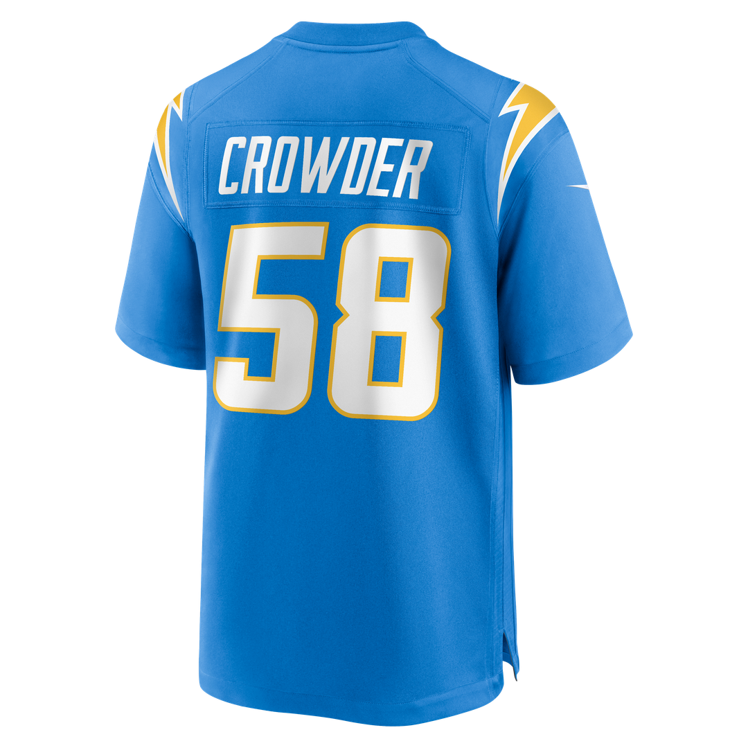 Los Angeles Chargers Tae Crowder Nike Team Game Jersey - Powder Blue