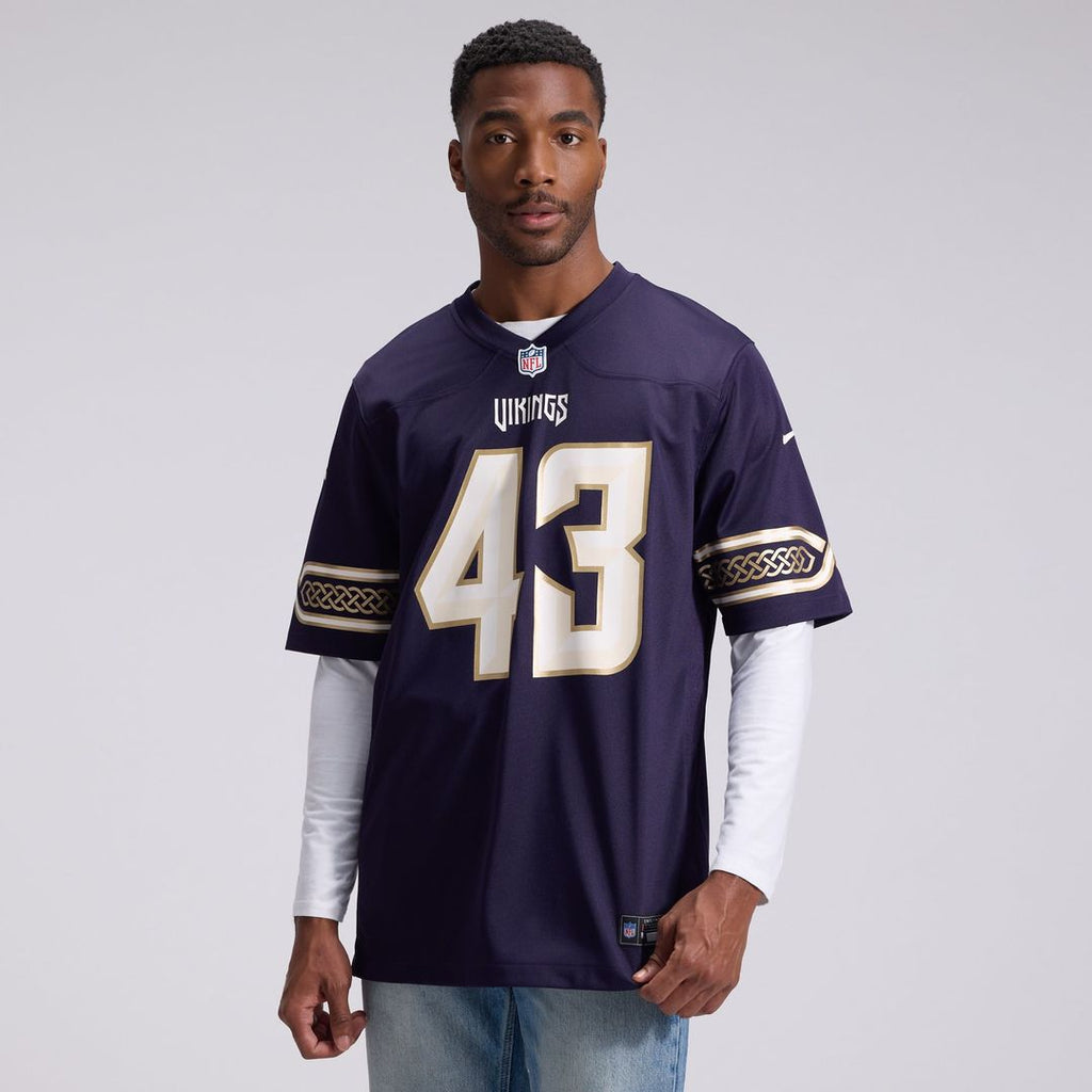 Minnesota Vikings Andrew Van Ginkel Nike 2026 Rivalries Collection Game Jersey - Purple