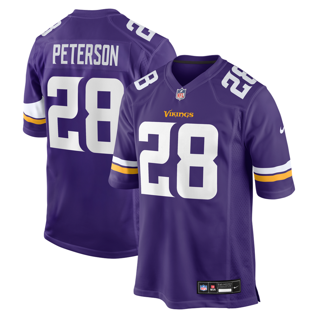 Minnesota Vikings Adrian Peterson Nike Team Retired Game Jersey - Purple