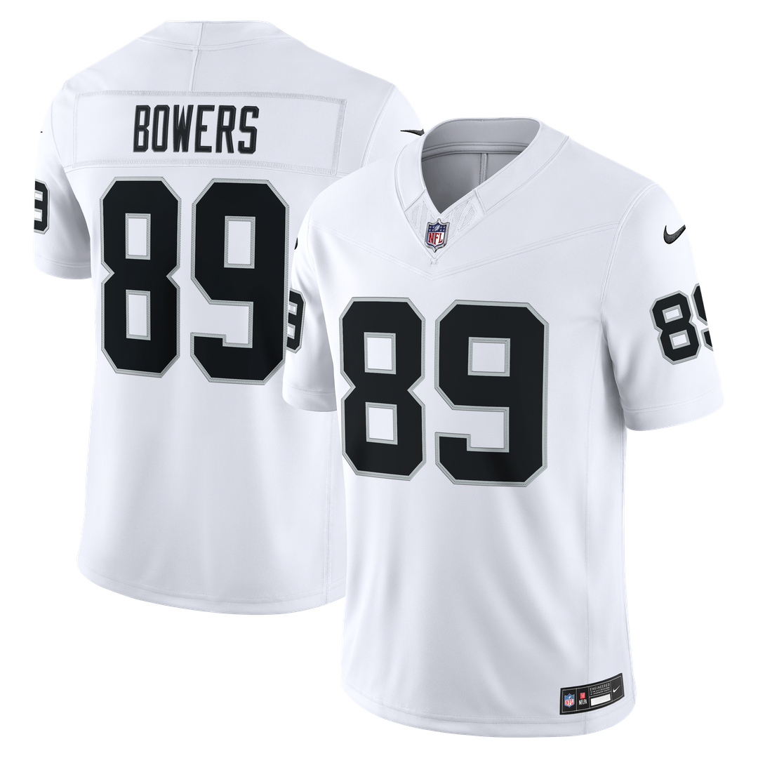 Las Vegas Raiders Brock Bowers Nike Vapor F.U.S.E. Stitched Limited Jersey - White