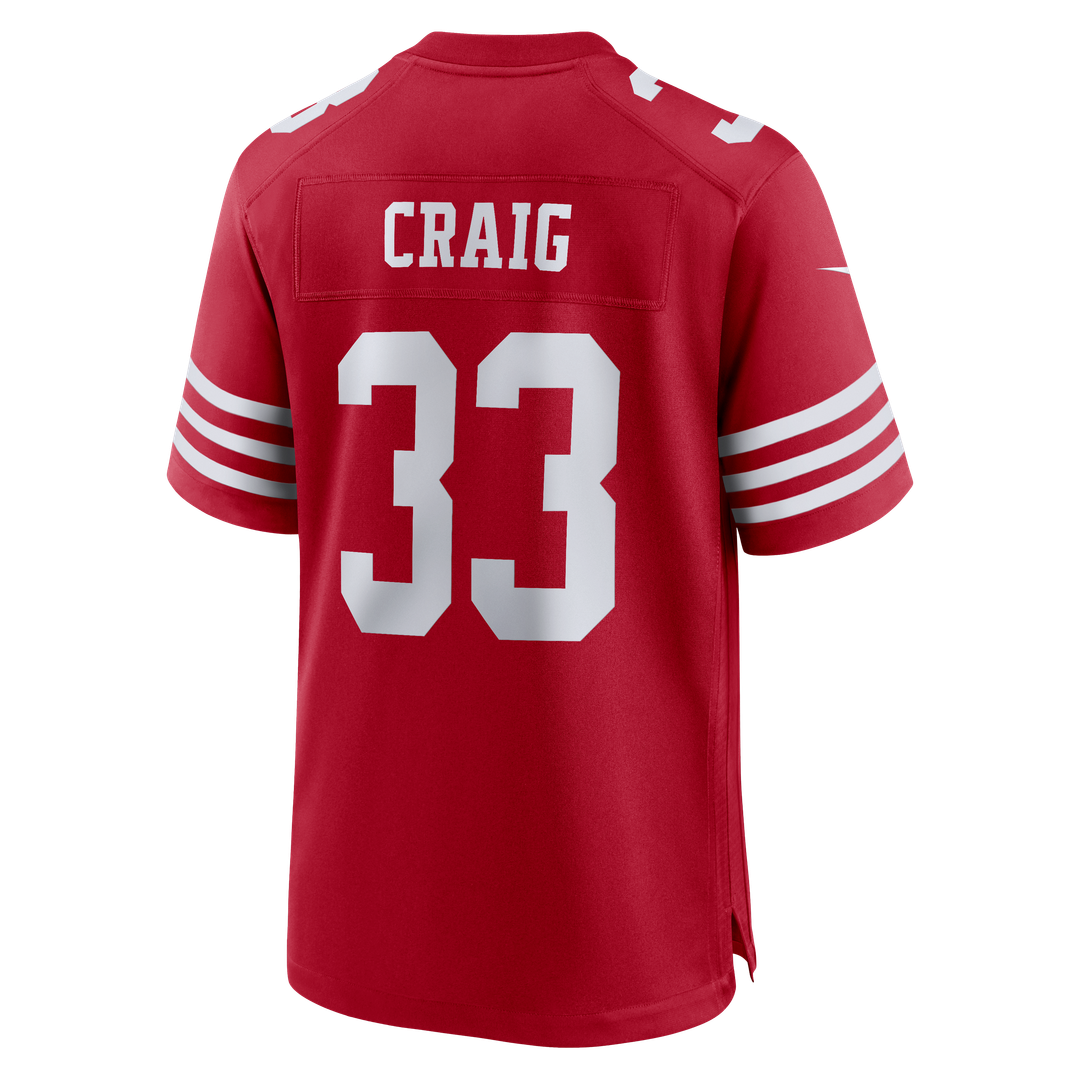 San Francisco 49ers Roger Craig Nike Team Retired Game Jersey - Scarlet