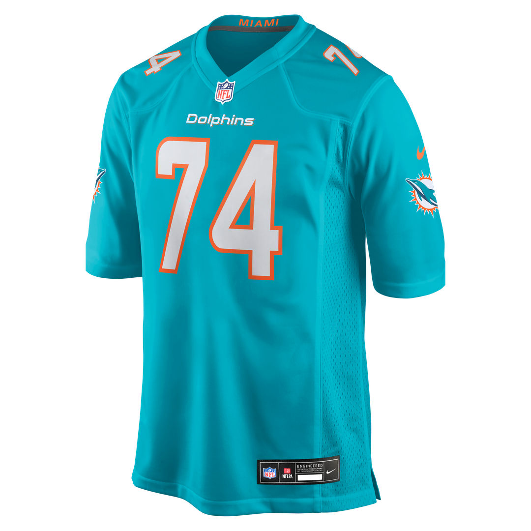 Miami Dolphins Kadyn Proctor Nike Team Game Jersey - Aqua