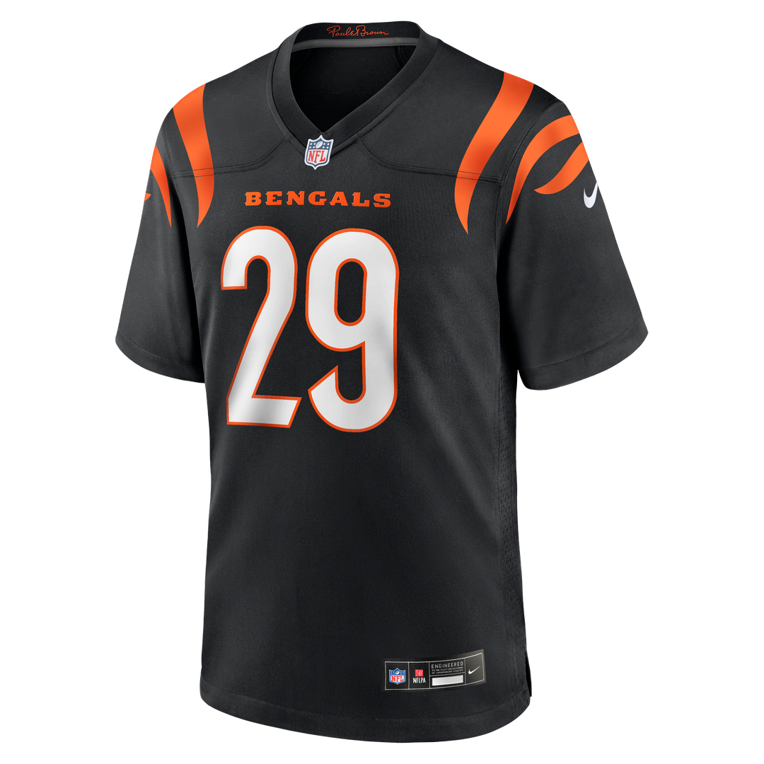 Cincinnati Bengals Kyle Dugger Nike Team Game Jersey - Black