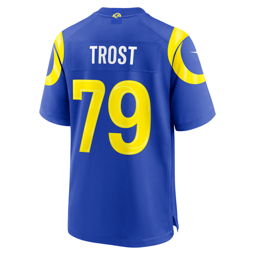 Los Angeles Rams Keagen Trost Nike Team Game Jersey - Royal