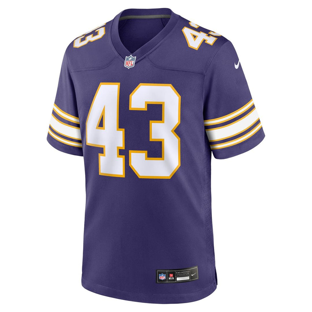Minnesota Vikings Andrew Van Ginkel Nike Alternate Game Jersey - Purple