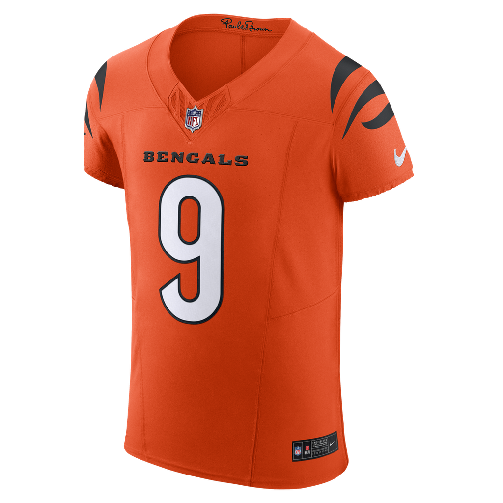 Cincinnati Bengals Joe Burrow Nike Team Vapor F.U.S.E. Elite Jersey - Orange