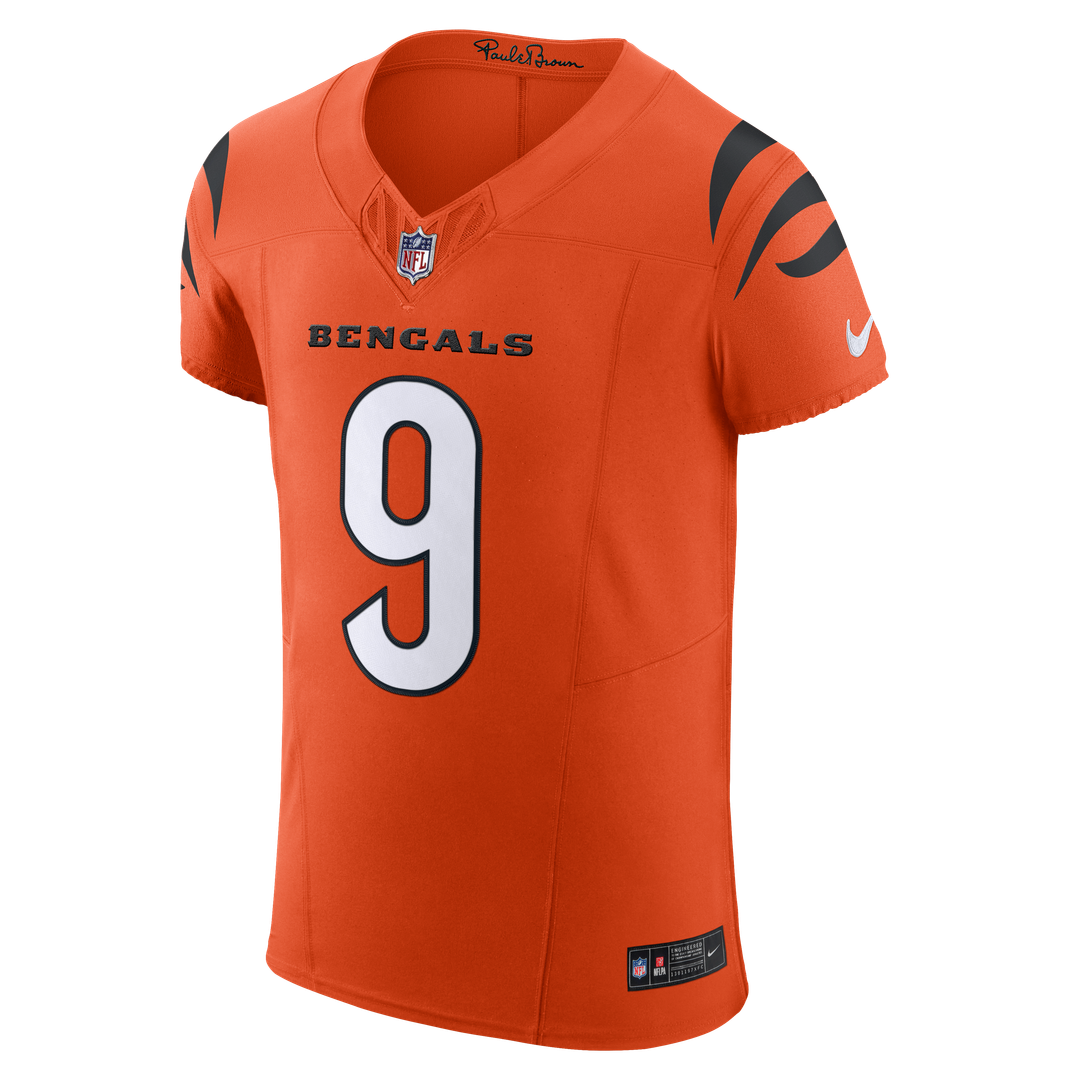 Cincinnati Bengals Joe Burrow Nike Team Vapor F.U.S.E. Elite Jersey - Orange