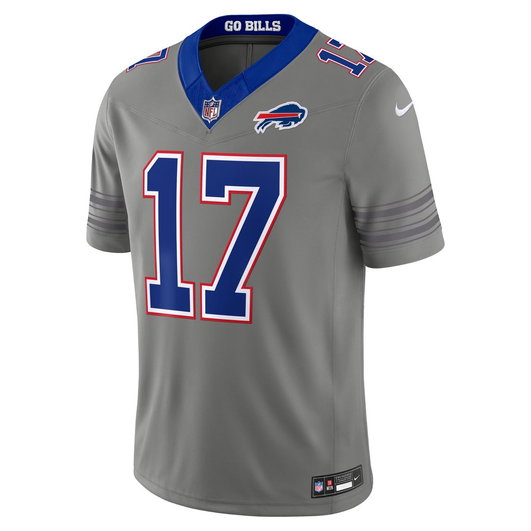 Buffalo Bills Josh Allen Nike Nickel City Vapor F.U.S.E. Stitched Limited Jersey - Gray