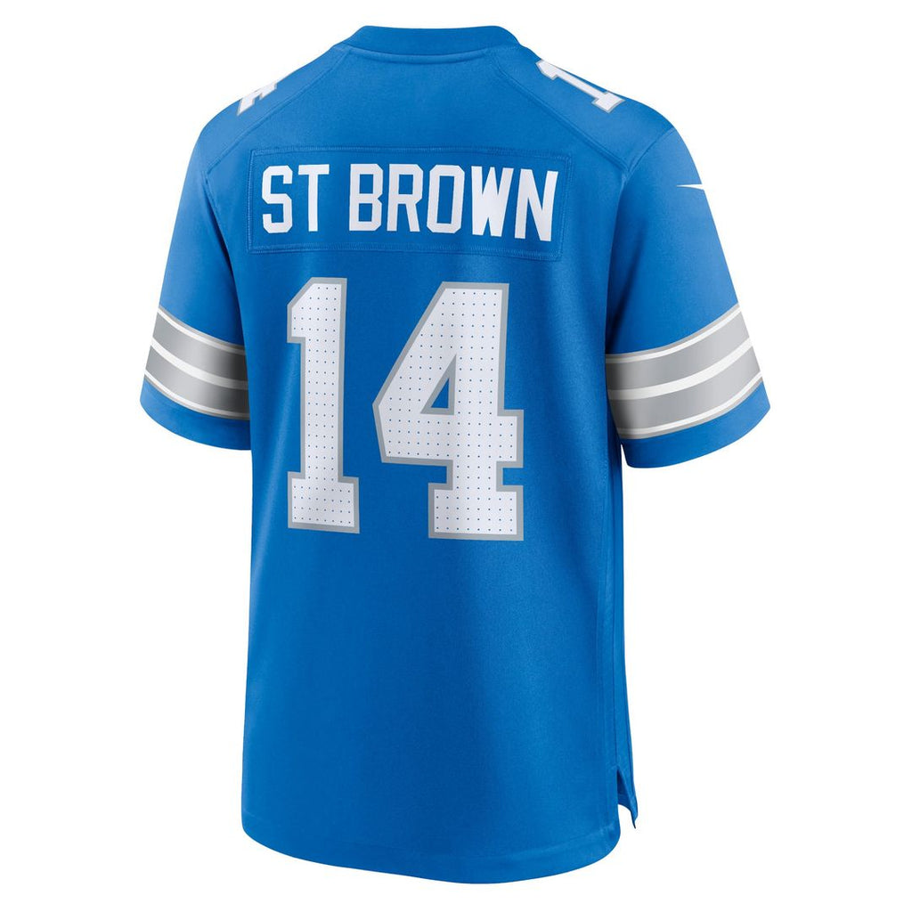 Detroit Lions Amon-Ra St. Brown Nike Game Jersey - Blue
