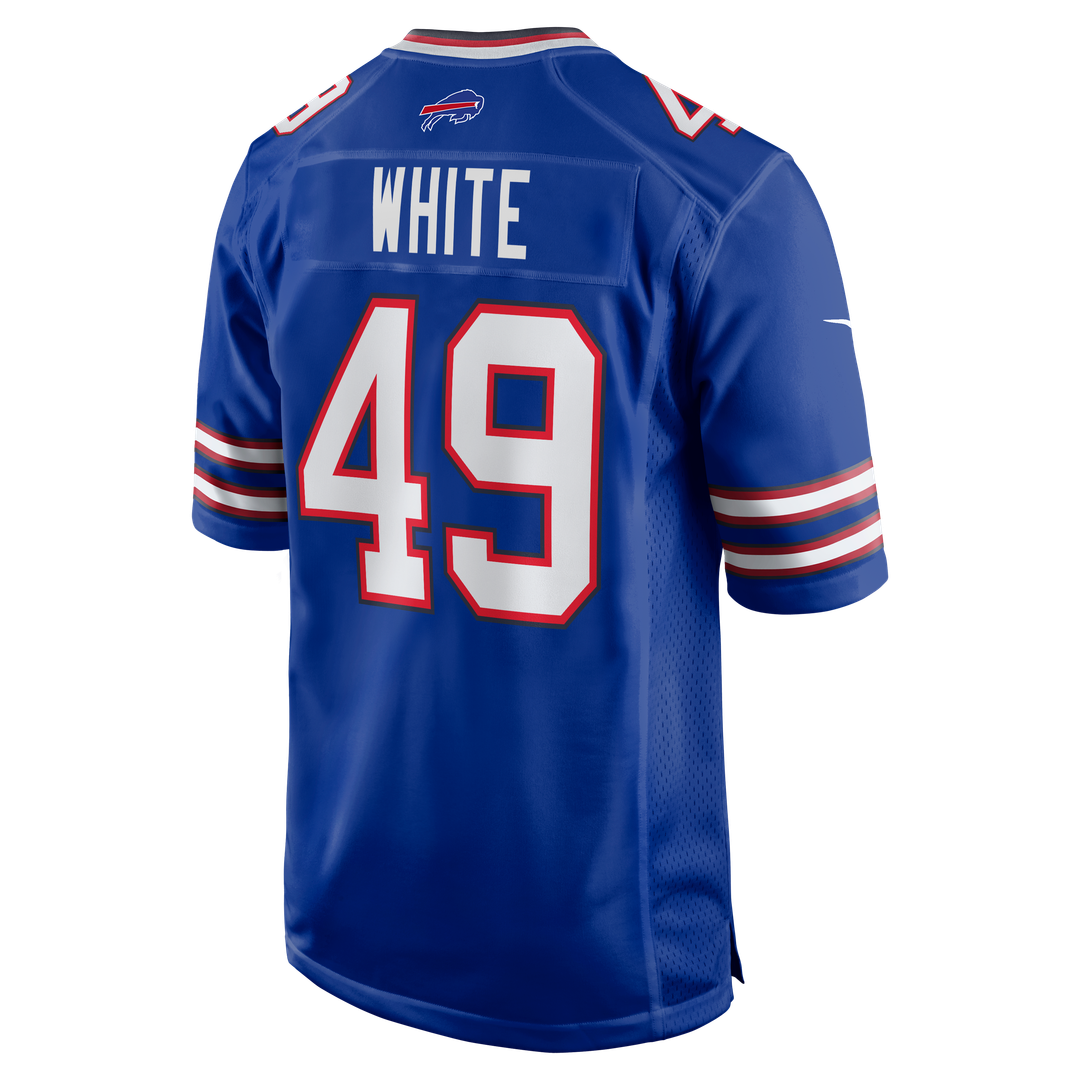 Buffalo Bills DaShaun White Nike Team Game Jersey - Royal
