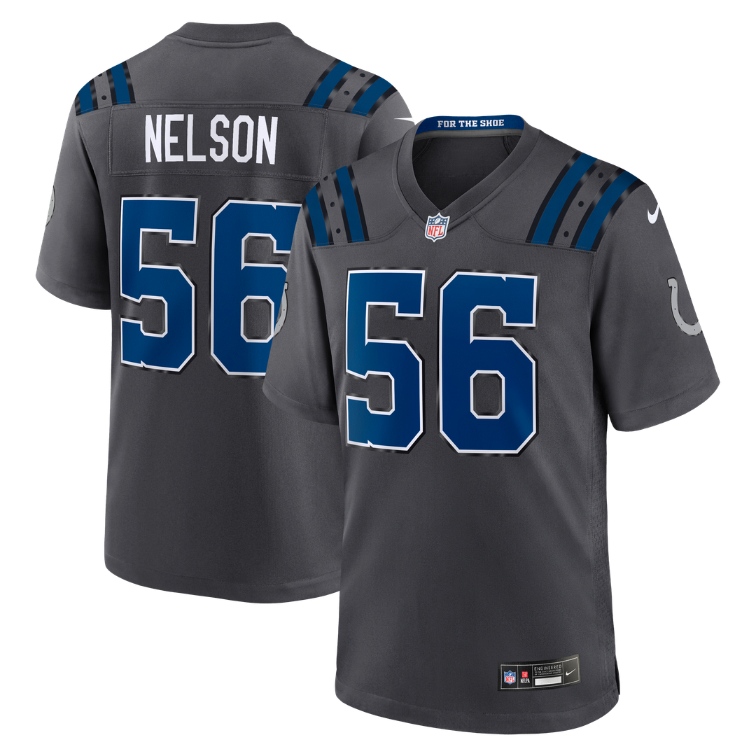 Indianapolis Colts Quenton Nelson Nike 2026 Rivalries Collection Game Jersey - Anthracite