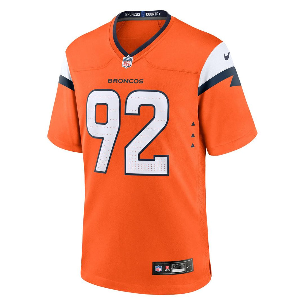 Denver Broncos Dondrea Tillman Nike Team Game Jersey - Orange