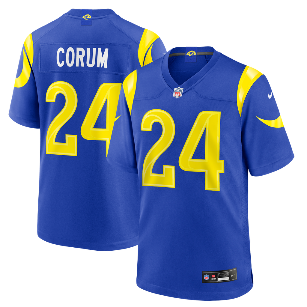 Los Angeles Rams Blake Corum Nike Game Jersey - Royal
