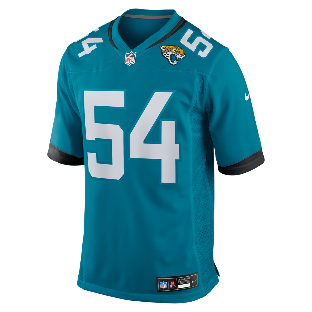 Jacksonville Jaguars Jack Kiser Nike Team Game Jersey - Teal